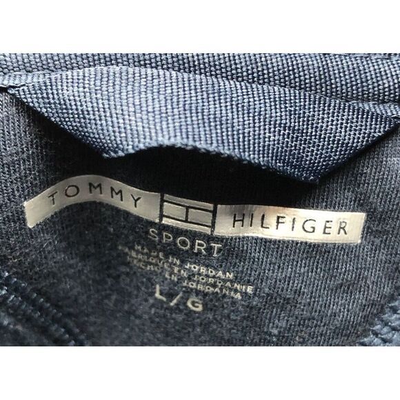 Tommy Hilfiger Sport Navy Blue Long Sleeve Fill Zip Jacket Size L Mens - Picture 12 of 12